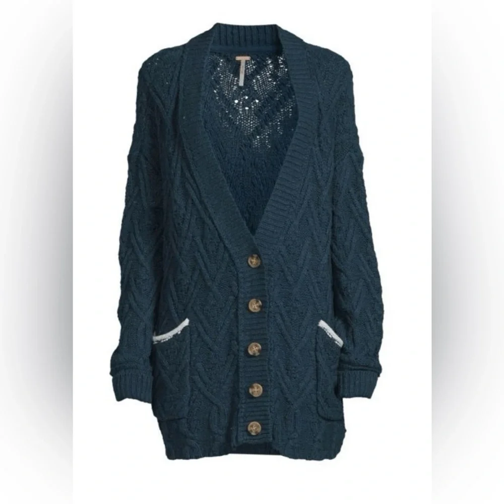 Free People Montana Cable Cardigan